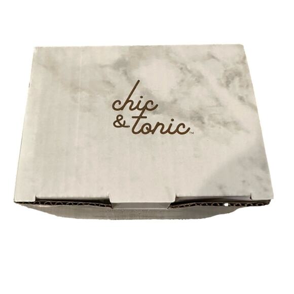 Chic & Tonic Snowflake Mug Coffee Cup Blue White Winter Christmas NEW - Picture 8 of 8